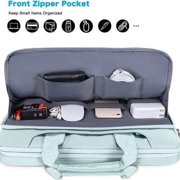 Protective Laptop Shoulder Bag Compatible with MacBook Air/Pro, Notebook - Picture 3 of 6